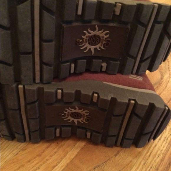 Sketcher faux fur/leather suede boots - Picture 5 of 8